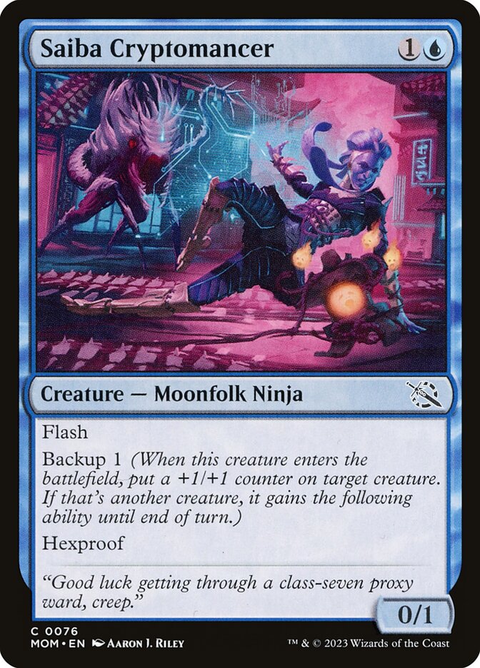 Card Scan of Saiba Cryptomancer | MOM
