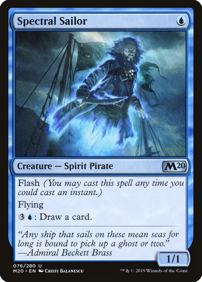 Card Scan of Spectral Sailor | M20