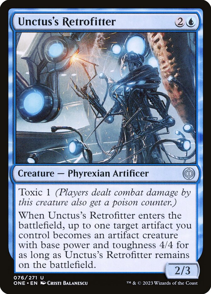 Card Scan of Unctus's Retrofitter | ONE
