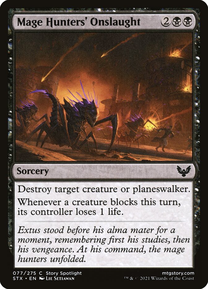 Card Scan of Mage Hunters' Onslaught | STX