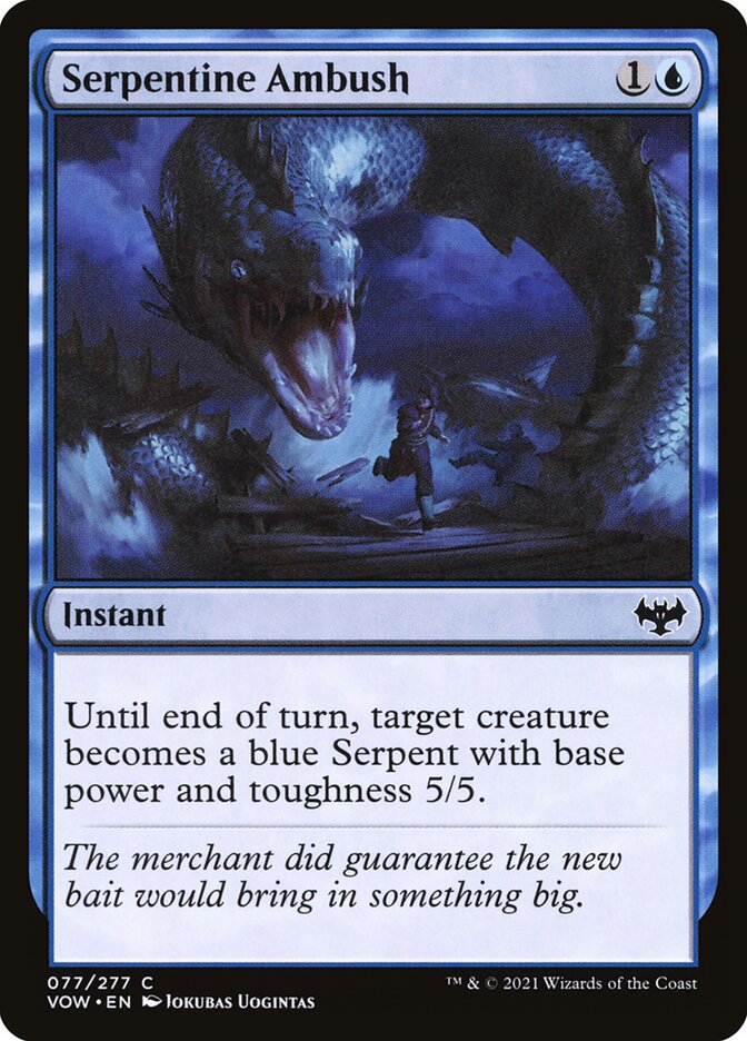 Card Scan of Serpentine Ambush | VOW