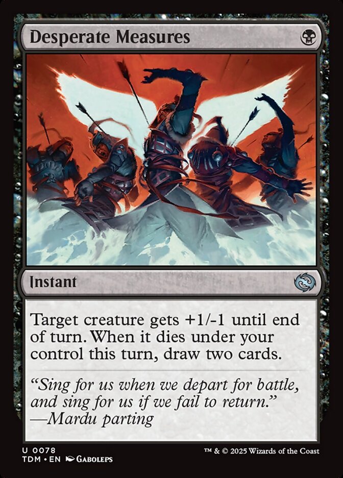 Card Scan of Desperate Measures | TDM