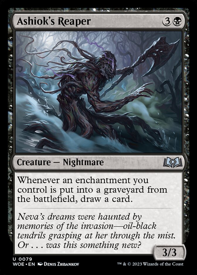 Card Scan of Ashiok's Reaper | WOE