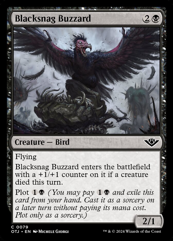 Card Scan of Blacksnag Buzzard | OTJ