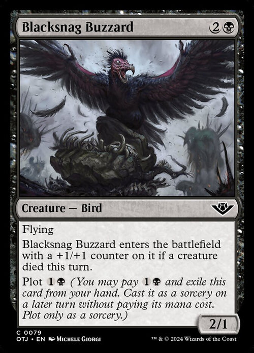 Card Scan of Blacksnag Buzzard | OTJ