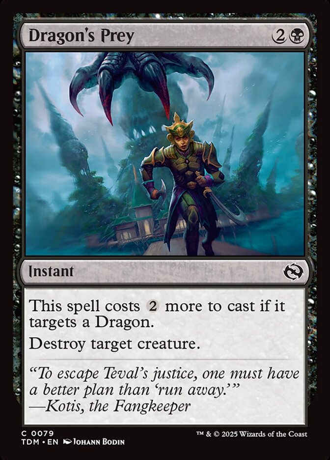 Card Scan of Dragon's Prey | TDM
