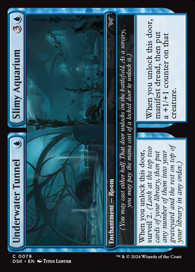 Card Scan of Underwater Tunnel // Slimy Aquarium | DSK