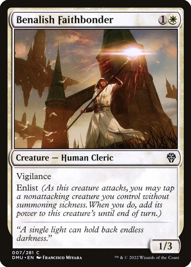 Card Scan of Benalish Faithbonder | DMU