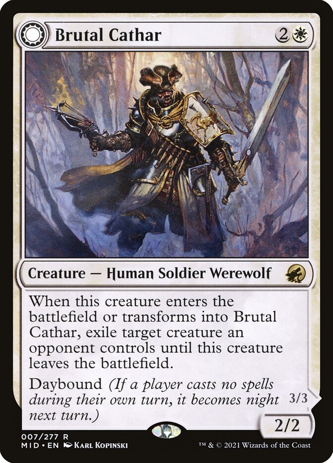 Brutal Cathar // Moonrage Brute | MID