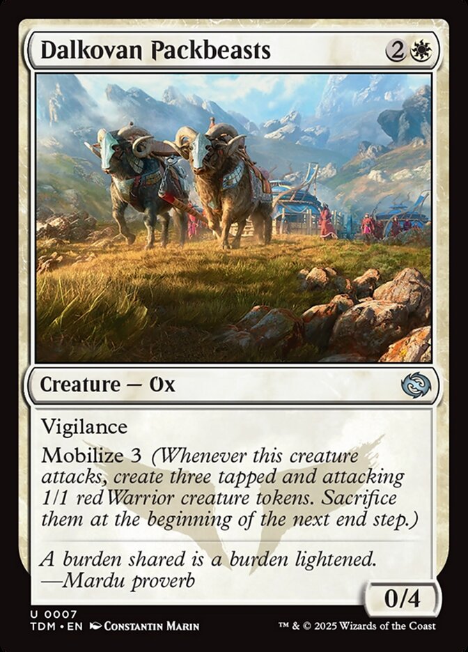 Card Scan of Dalkovan Packbeasts | TDM