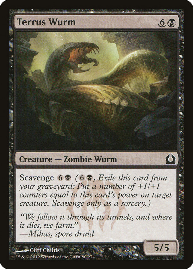 Card Scan of Terrus Wurm | RTR