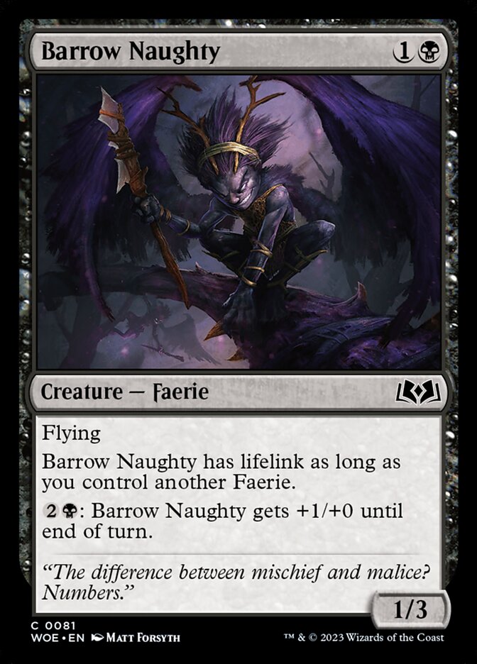 Card Scan of Barrow Naughty | WOE