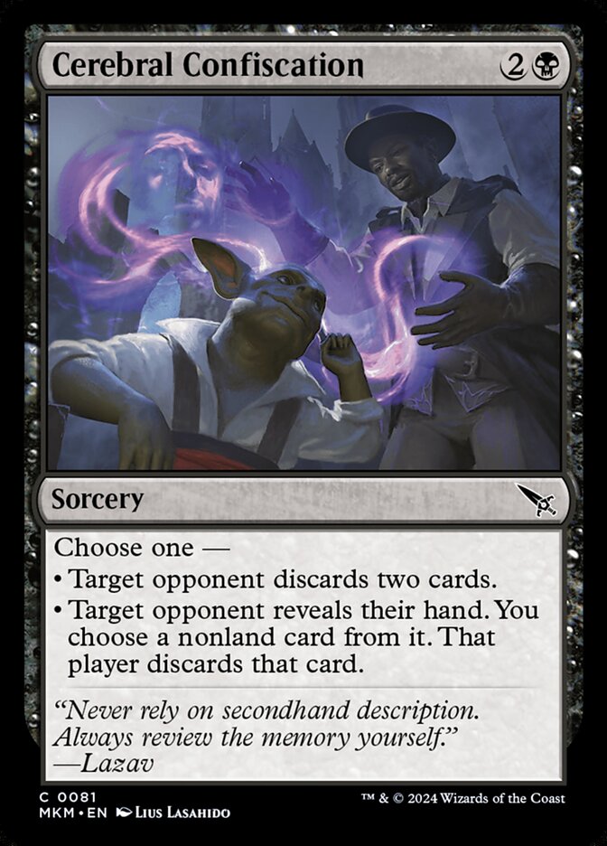 Card Scan of Cerebral Confiscation | MKM