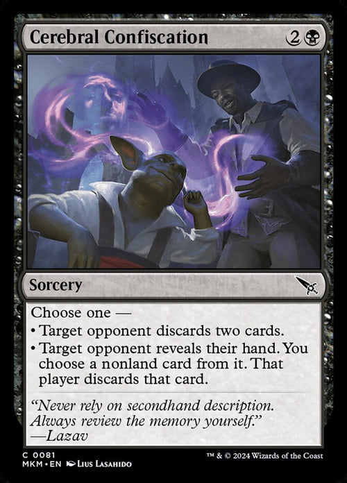 Card Scan of Cerebral Confiscation | MKM