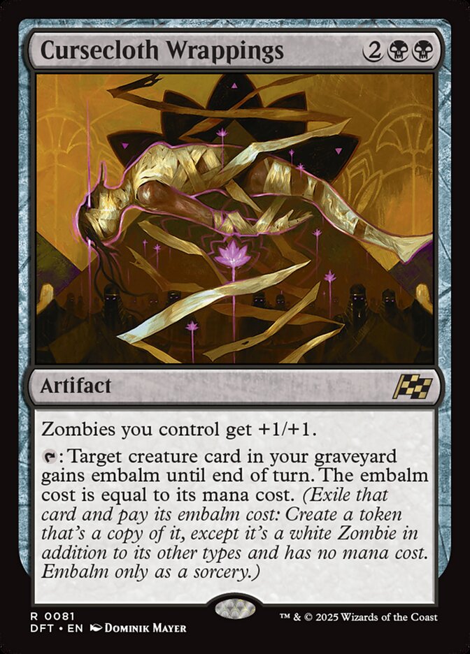 Card Scan of Cursecloth Wrappings | DFT
