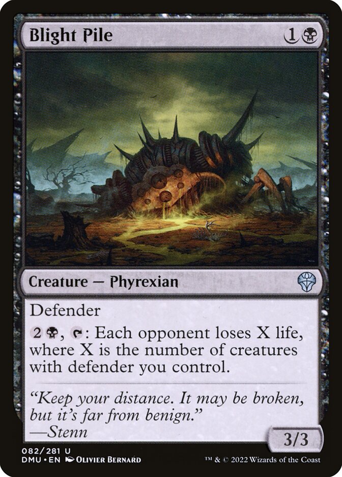 Card Scan of Blight Pile | DMU