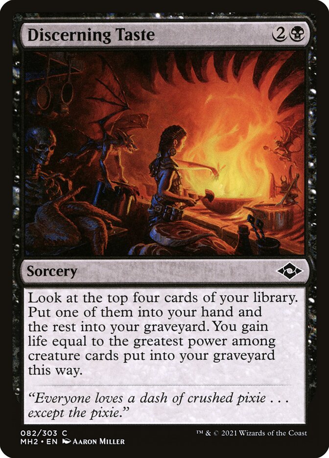 Card Scan of Discerning Taste | MH2