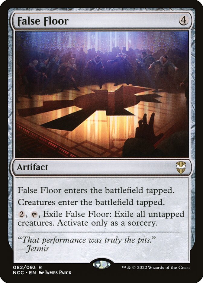False Floor Card Scan