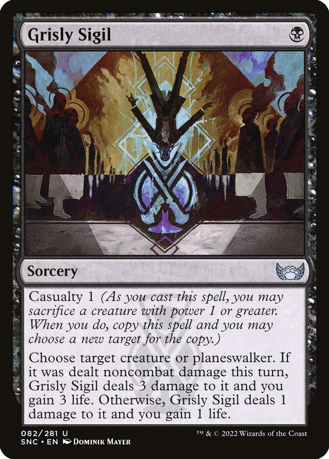 Card Scan of Grisly Sigil | SNC
