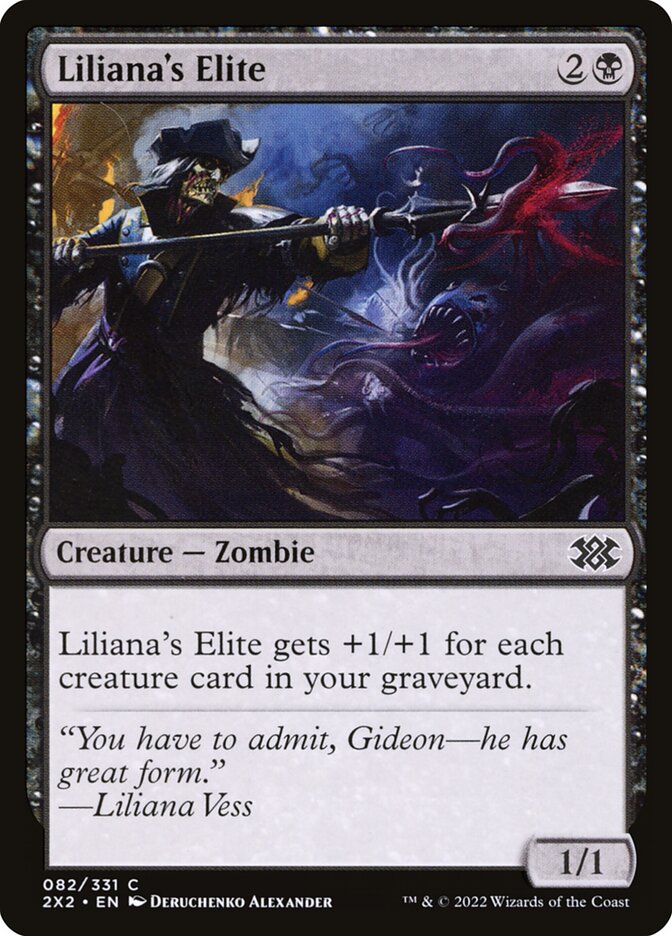 Card Scan of Liliana's Elite | 2X2