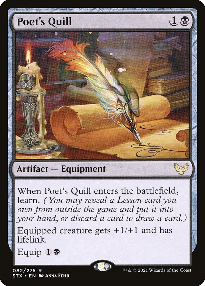 Card Scan of Poet's Quill | STX
