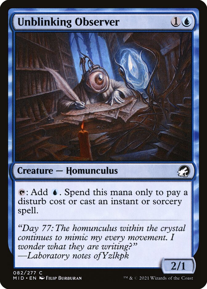 Card Scan of Unblinking Observer | MID