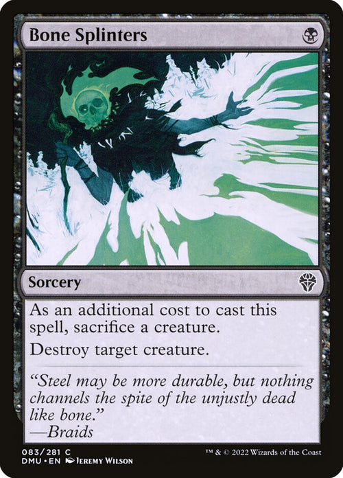 Card Scan of Bone Splinters | DMU