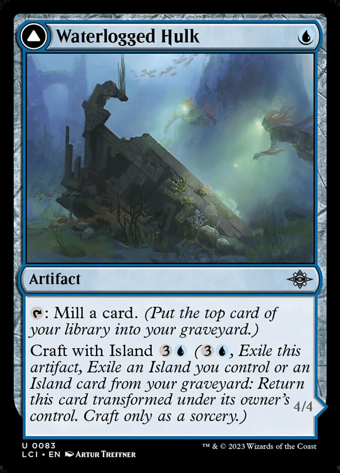 Card Scan of Waterlogged Hulk // Watertight Gondola | LCI