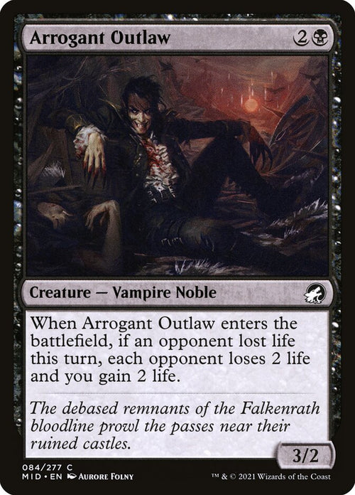 Card Scan of Arrogant Outlaw | MID