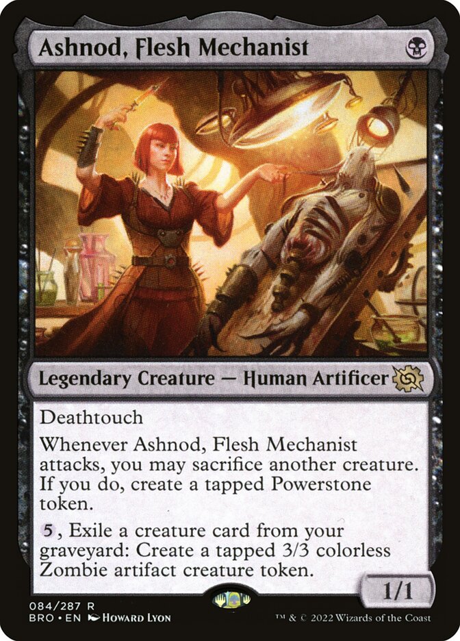 Card Scan of Ashnod, Flesh Mechanist | BRO
