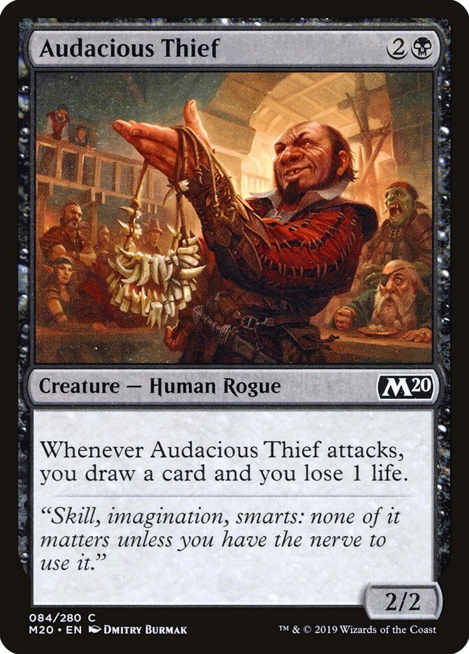 Card Scan of Audacious Thief | M20