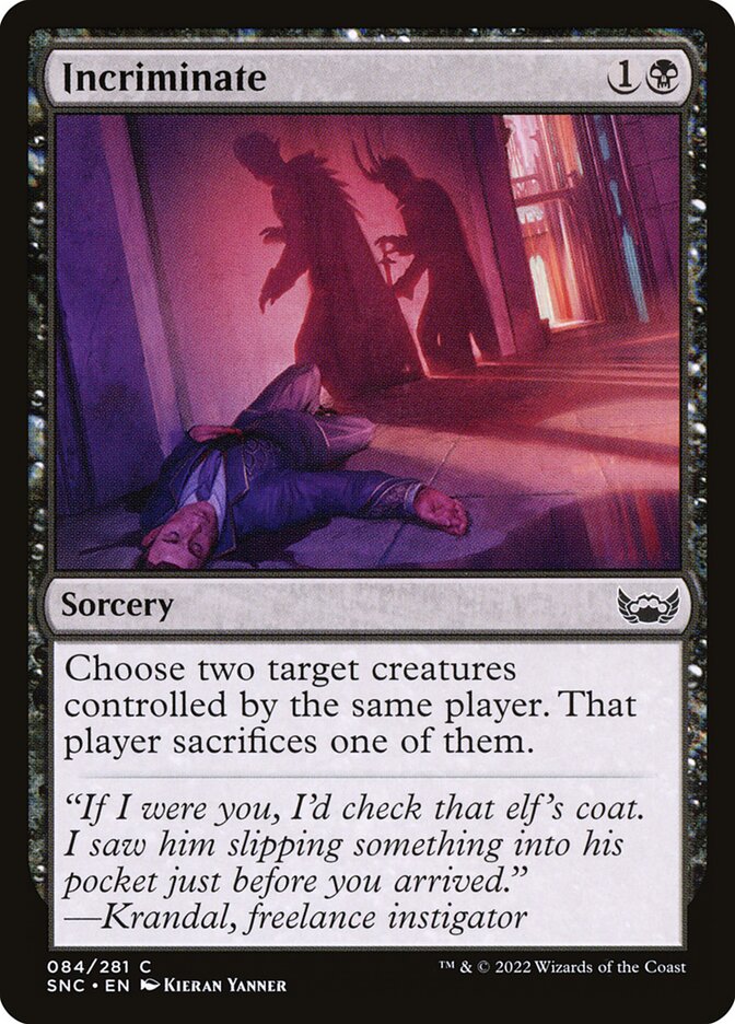 Incriminate | SNC (Foil) - Card Scan