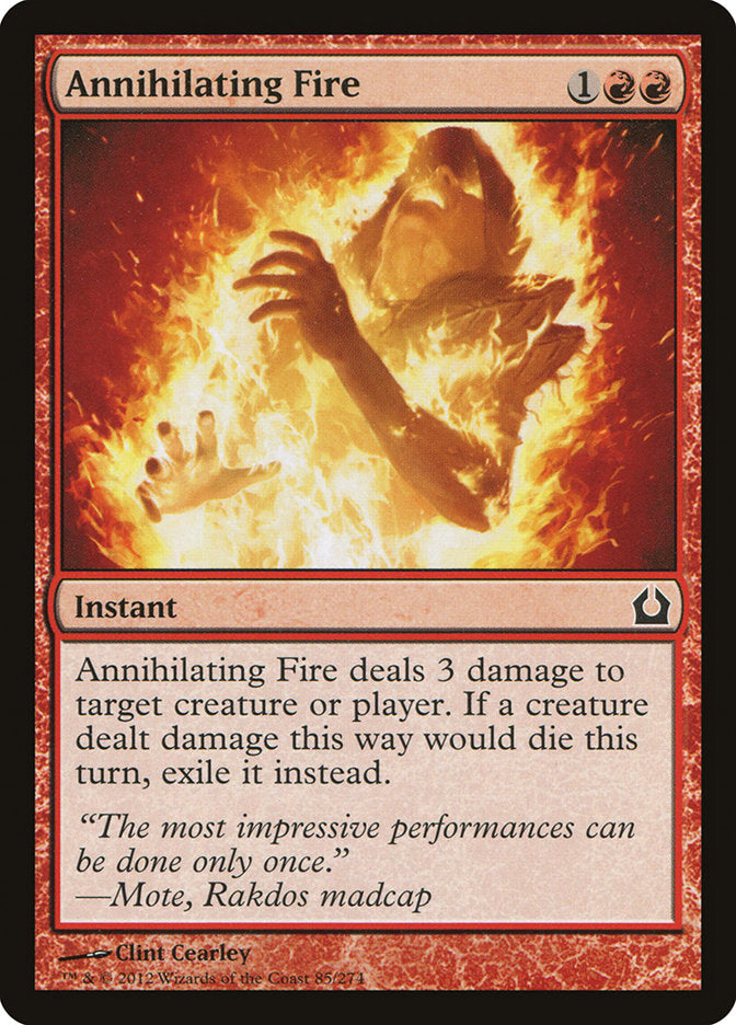 Card Scan of Annihilating Fire | RTR