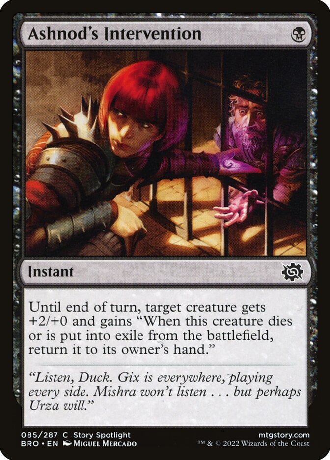 Card Scan of Ashnod's Intervention | BRO