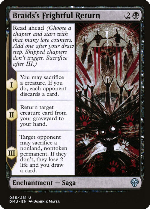 Card Scan of Braids's Frightful Return | DMU