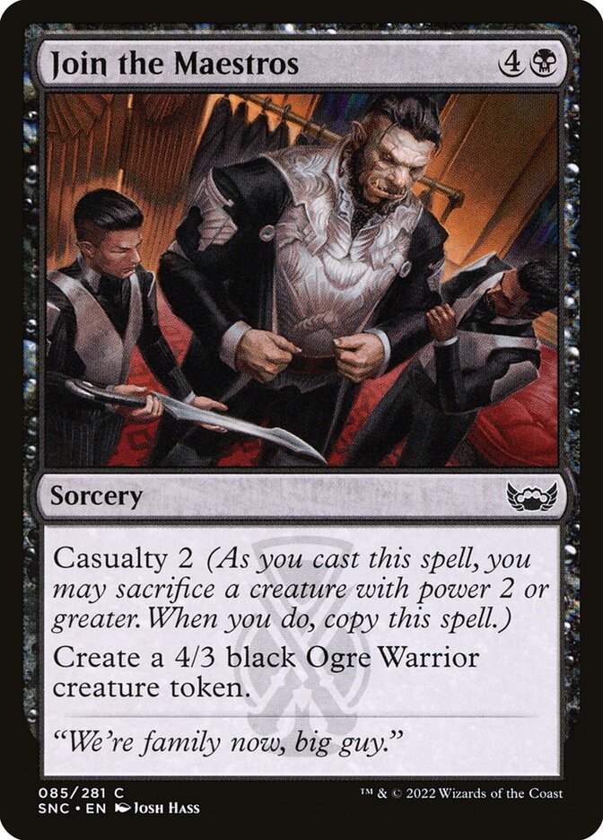 Card Scan of Join the Maestros | SNC