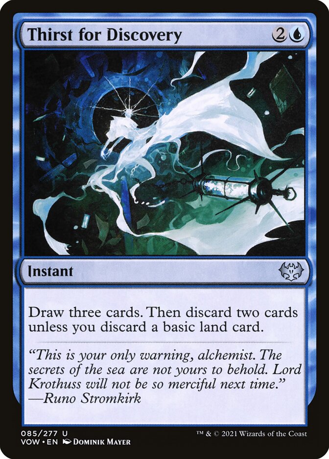 Card Scan of Thirst for Discovery | VOW