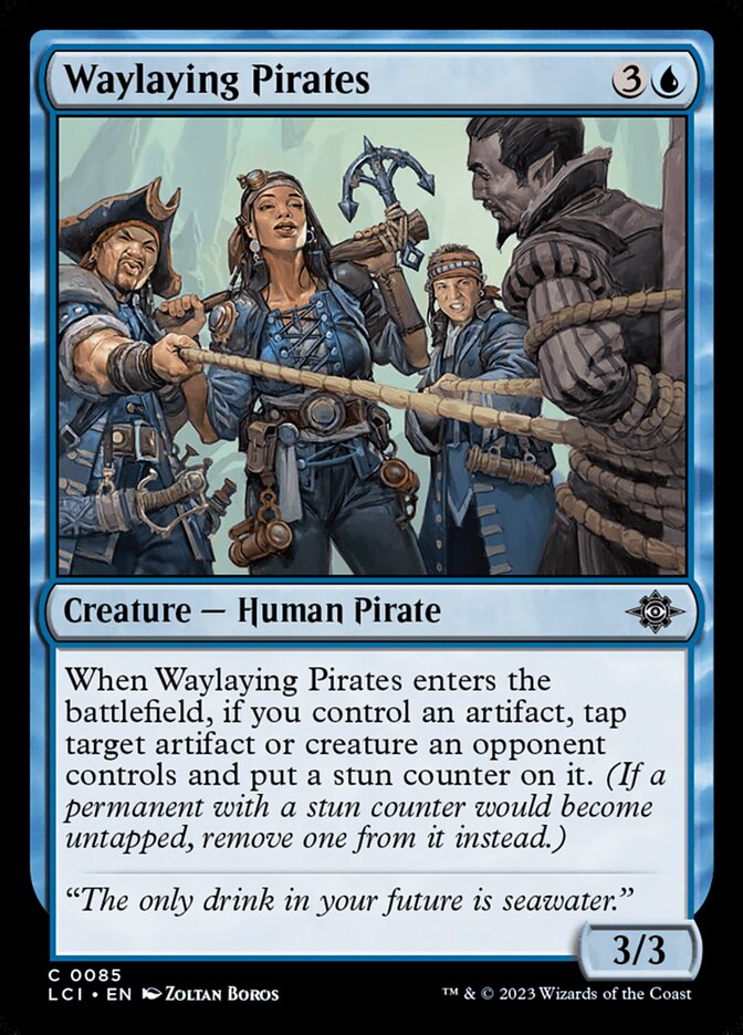 Card Scan of Waylaying Pirates | LCI
