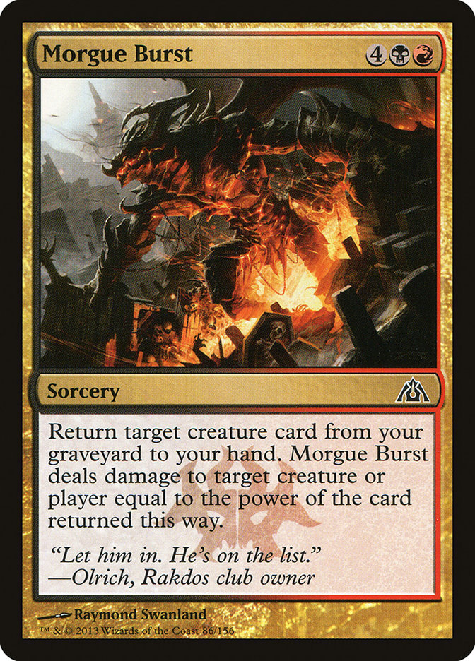 Card Scan of Morgue Burst | DGM