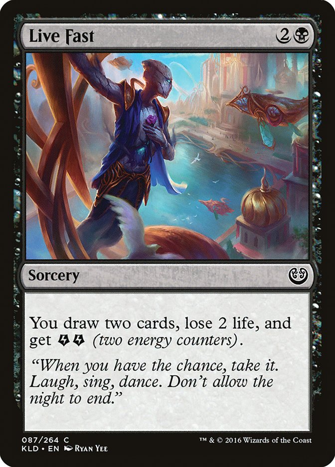 Card Scan of Live Fast | KLD
