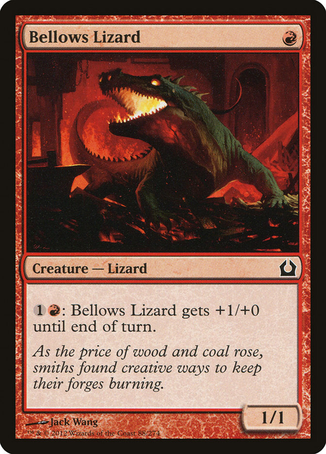 Card Scan of Bellows Lizard | RTR