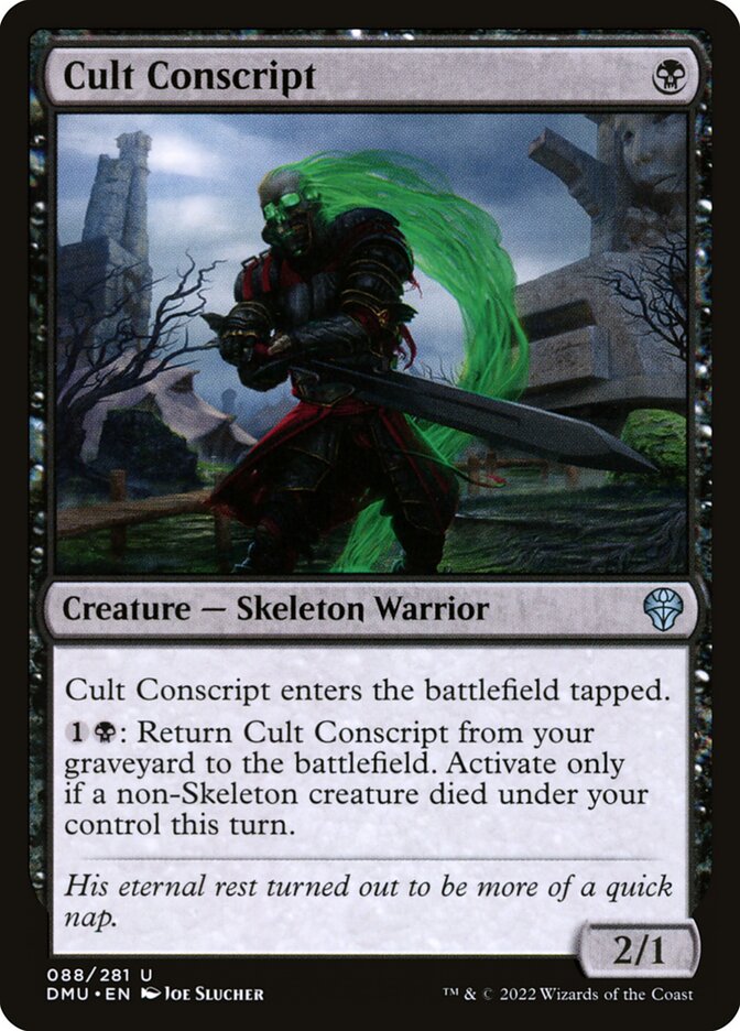 Card Scan of Cult Conscript | DMU