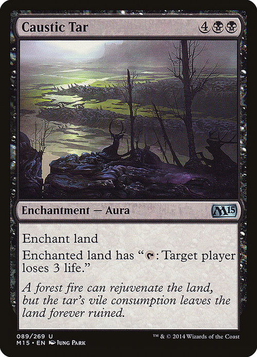 Card Scan of Caustic Tar | M15
