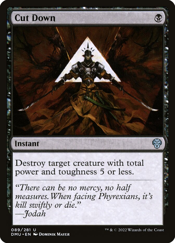 Card Scan of Cut Down | DMU