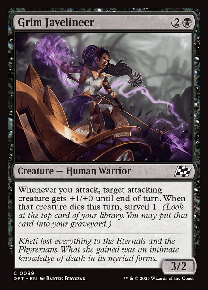 Card Scan of Grim Javelineer | DFT