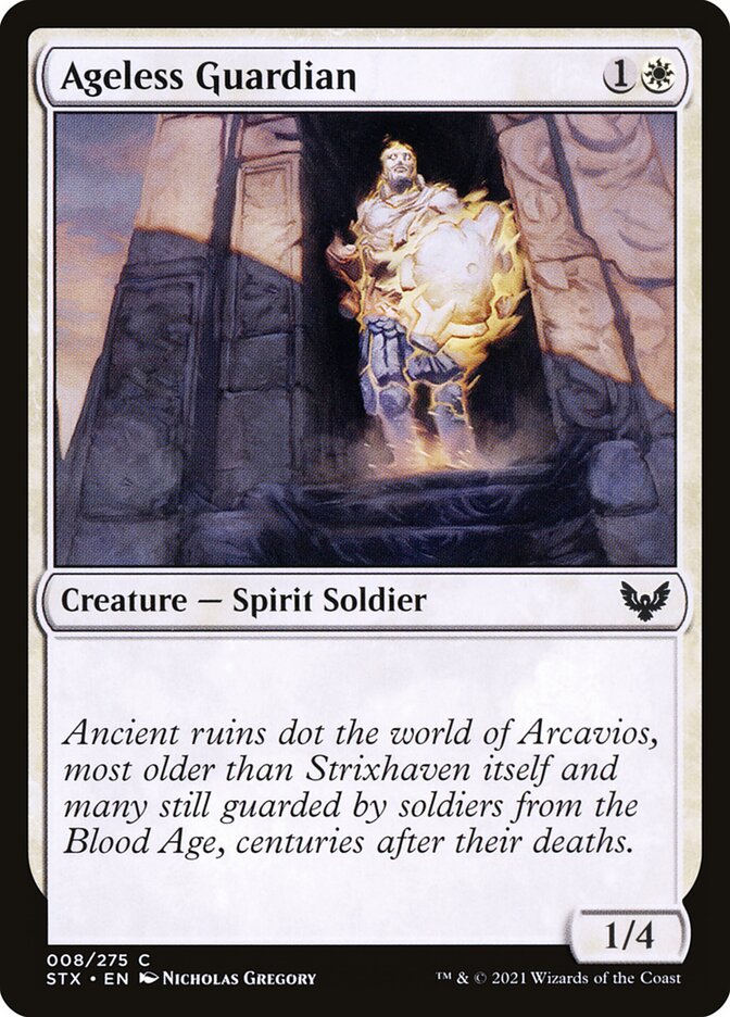 Card Scan of Ageless Guardian | STX
