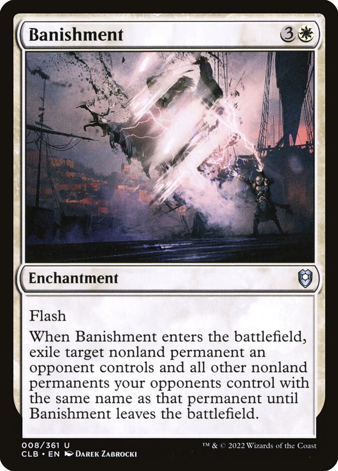 Card Scan of Banishment | CLB