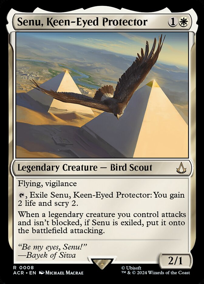 Card Scan of Senu, Keen-Eyed Protector | ACR