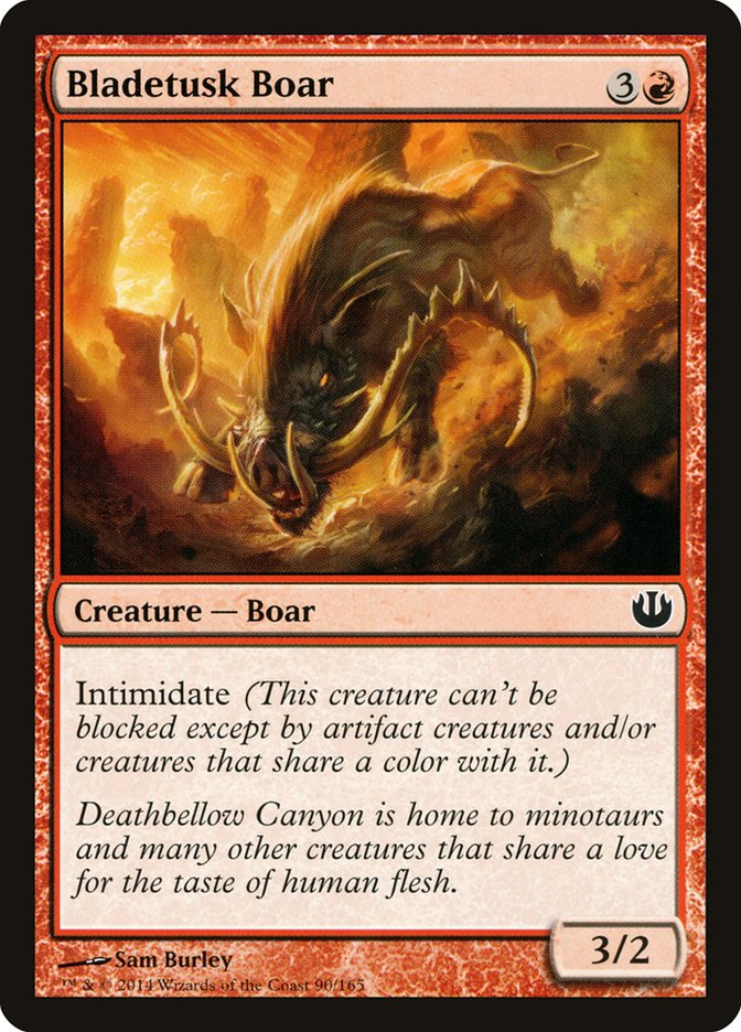 Card Scan of Bladetusk Boar | JOU