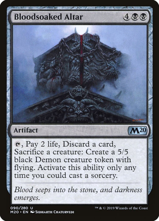 Card Scan of Bloodsoaked Altar | M20